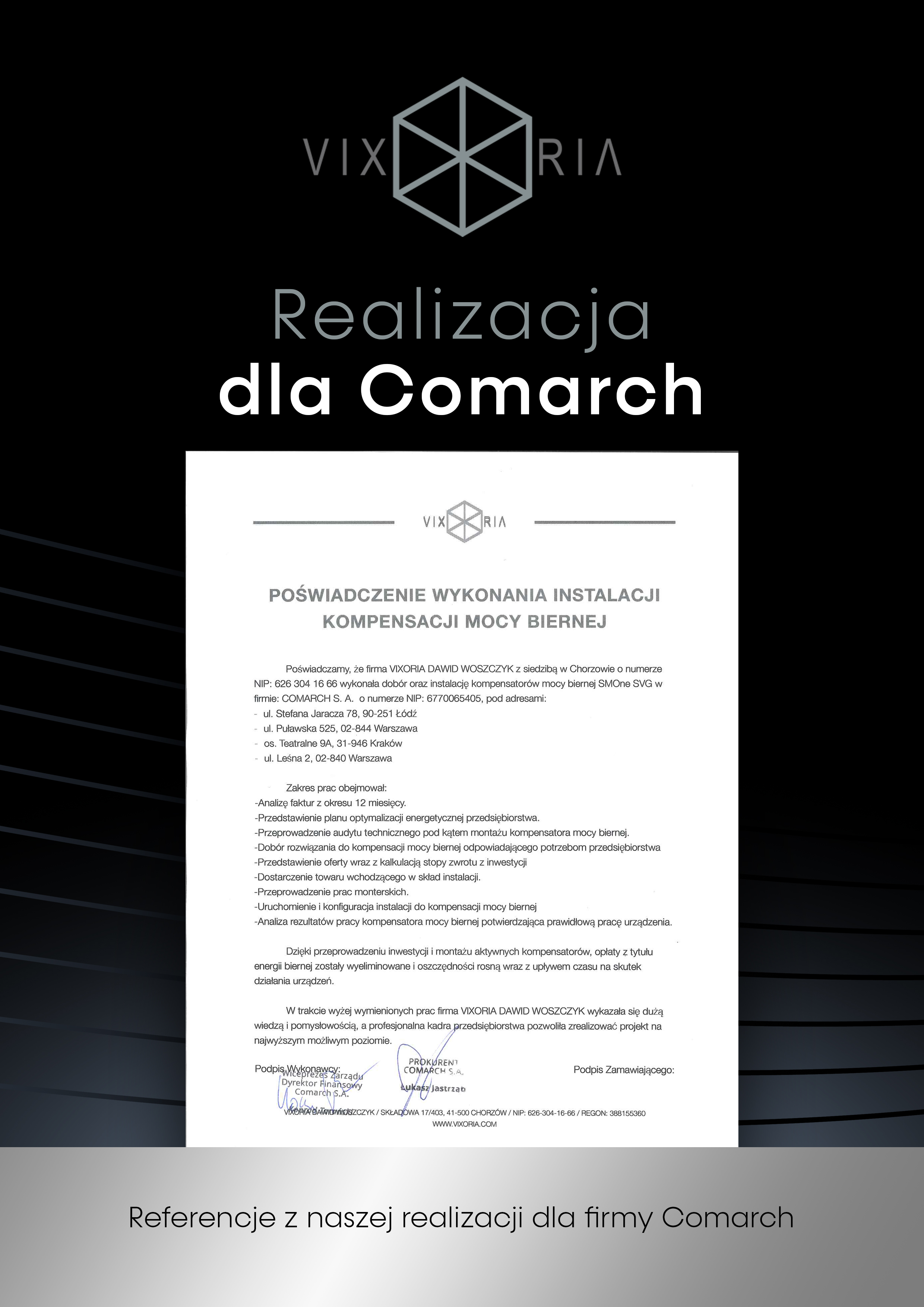 Przykład firmy Comarch S.A. Kompensacja mocy biernej – dla kogo, po co i jakie daje efekty?