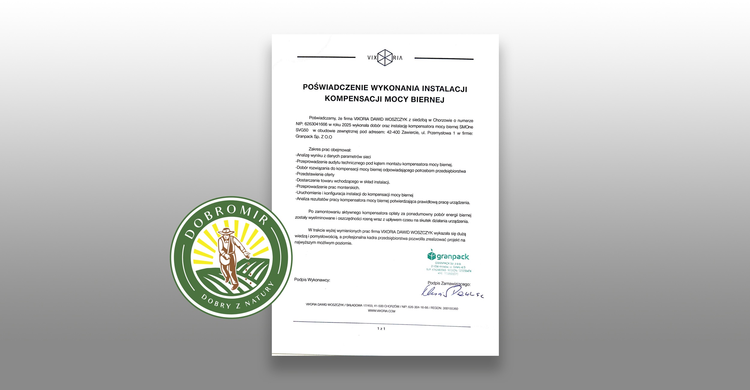 Jak wyeliminowaliśmy opłaty za energię bierną – case study kompensacji mocy v firmie Granpack Sp. z o.o.